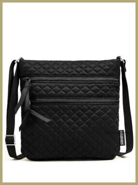 Quilted Crossbody Bag for Women - Small Travel Purse with Adjustable Strap,